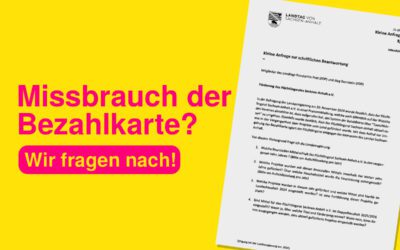 Unsere Anfrage zur Umgehung der Bezahlkarte für Asylbewerber