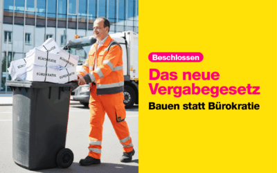 Weniger Zettelwirtschaft, mehr Tempo bei Investitionen